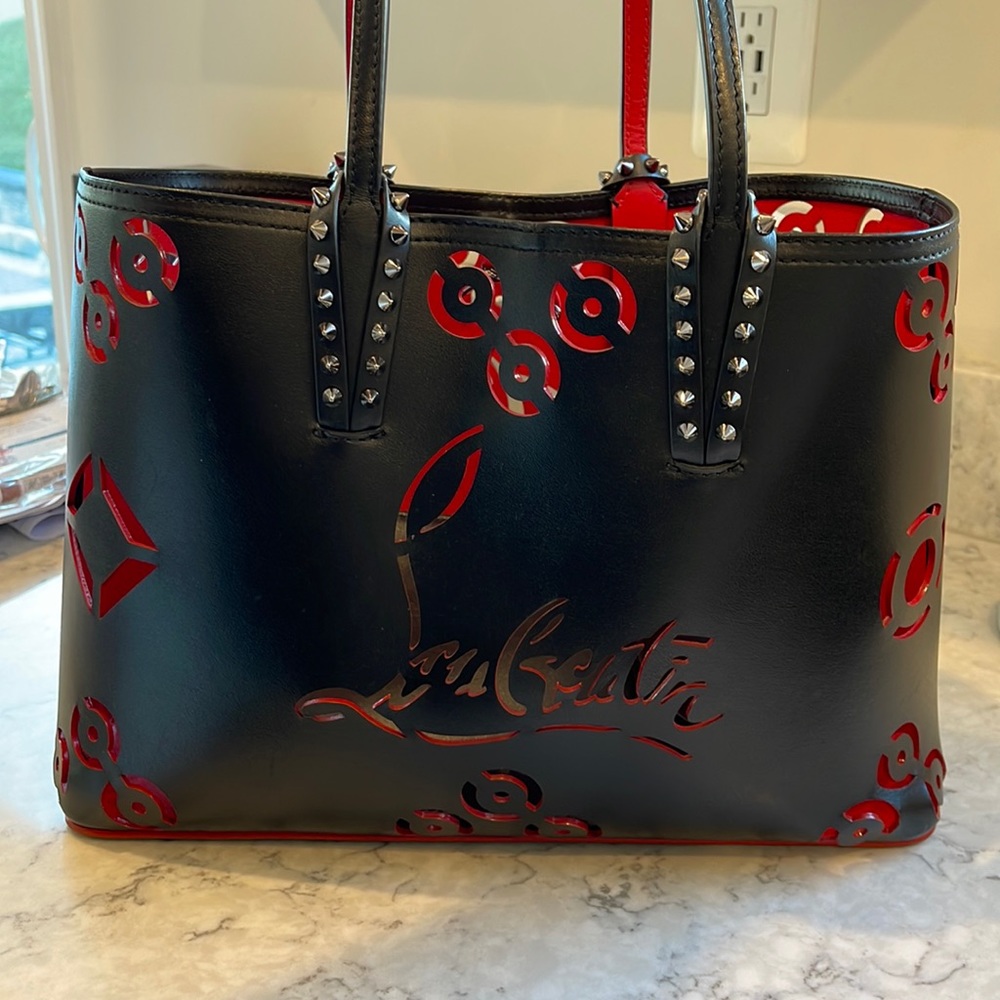 Christian louboutin Loubinthesky Perforated Tote Bag